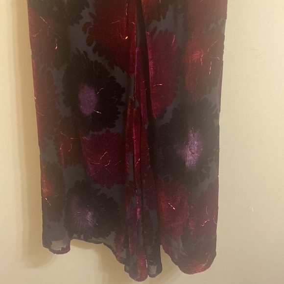 BNWT Vintage Lillie Rubin Velvet Burnout Beaded Silk Skirt - Picture 6 of 7